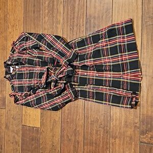 JCrew plaid midi dress